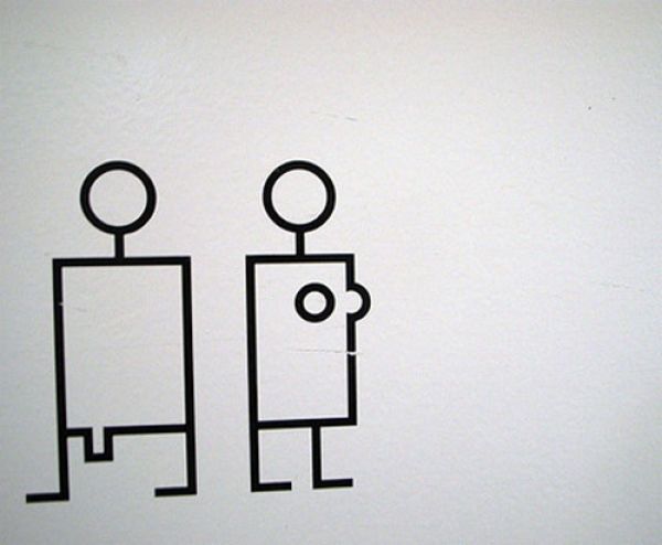 Табличка на туалет